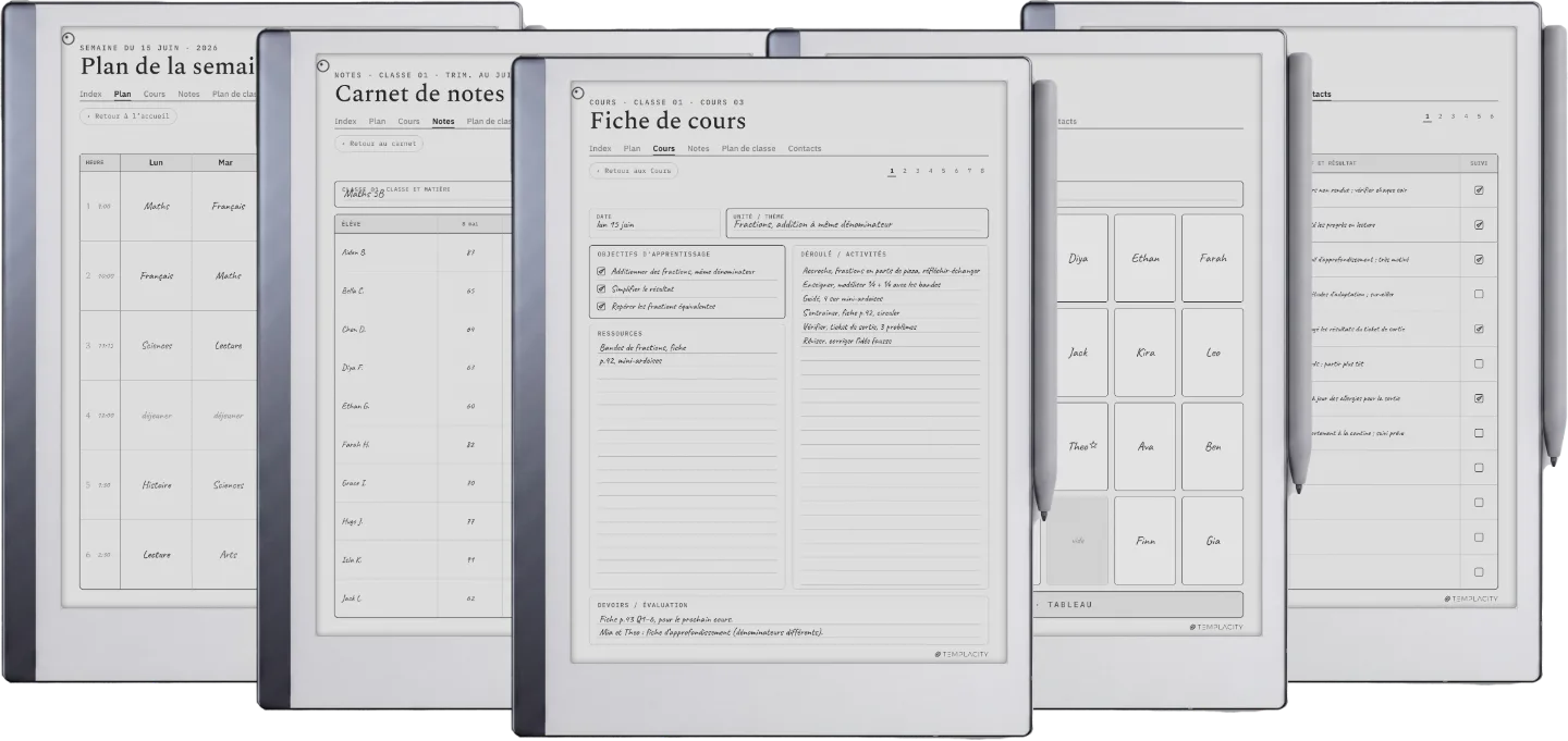 The Planner · Enseignant