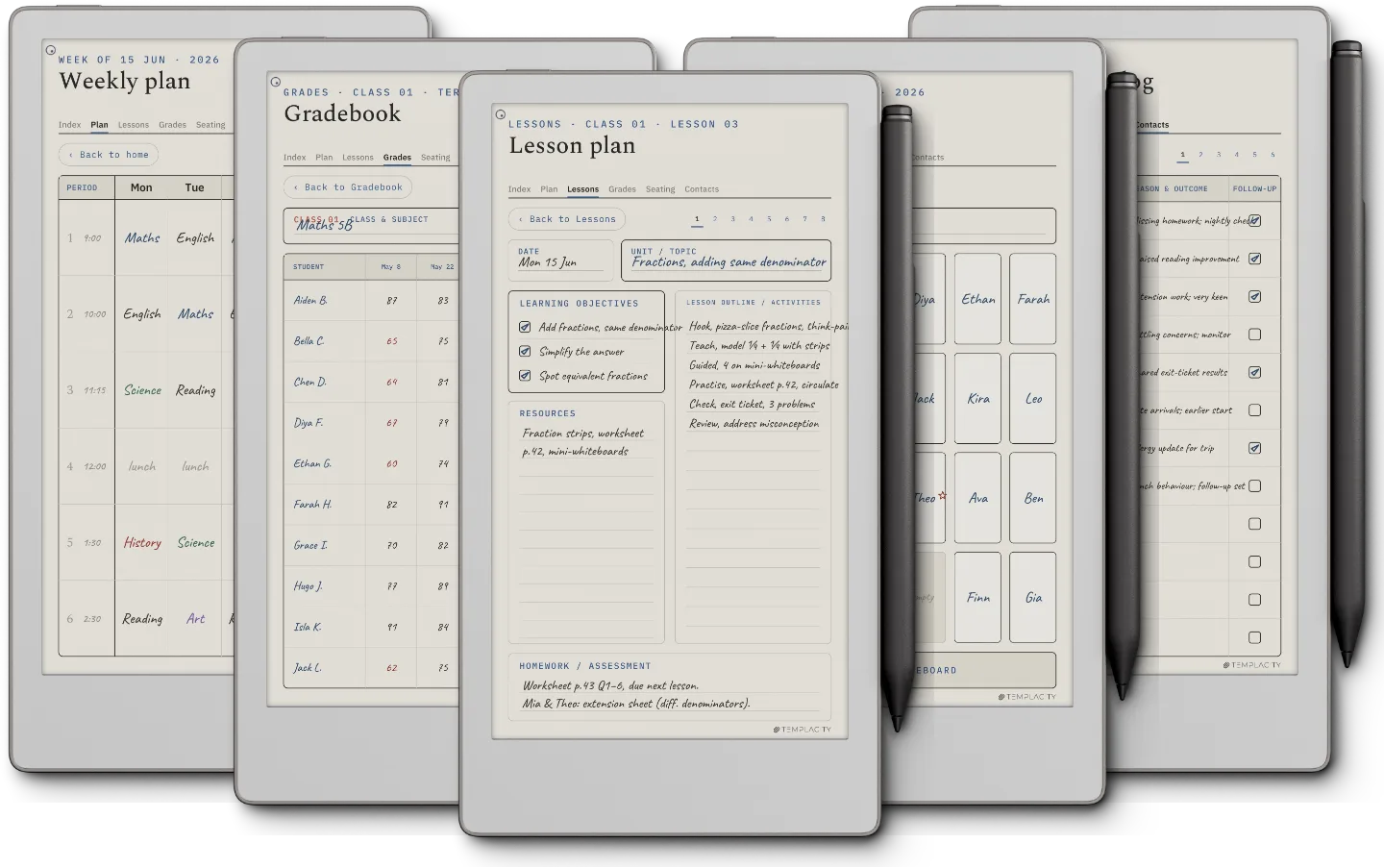 Digital Teacher Planner