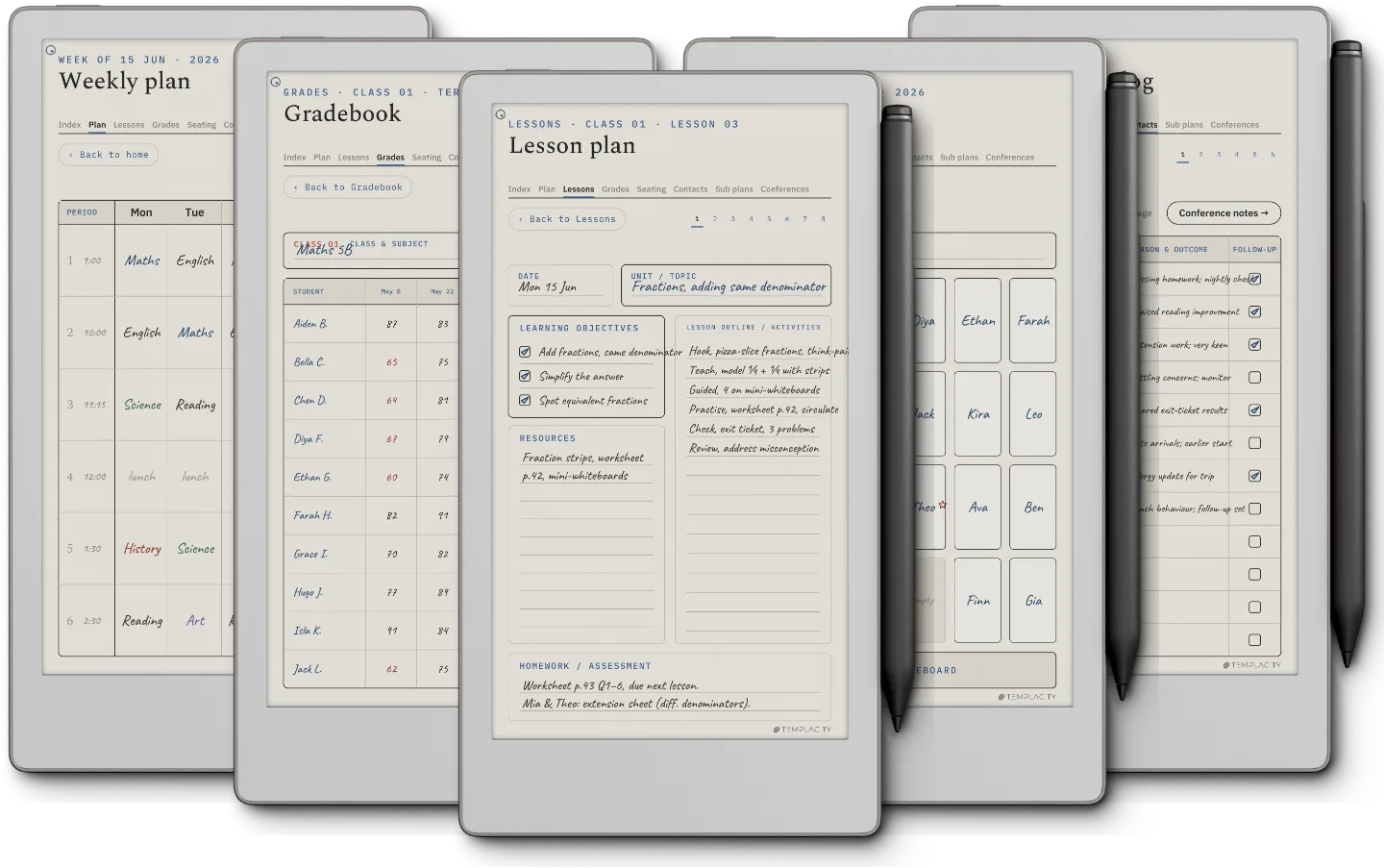 Digital Teacher Planner