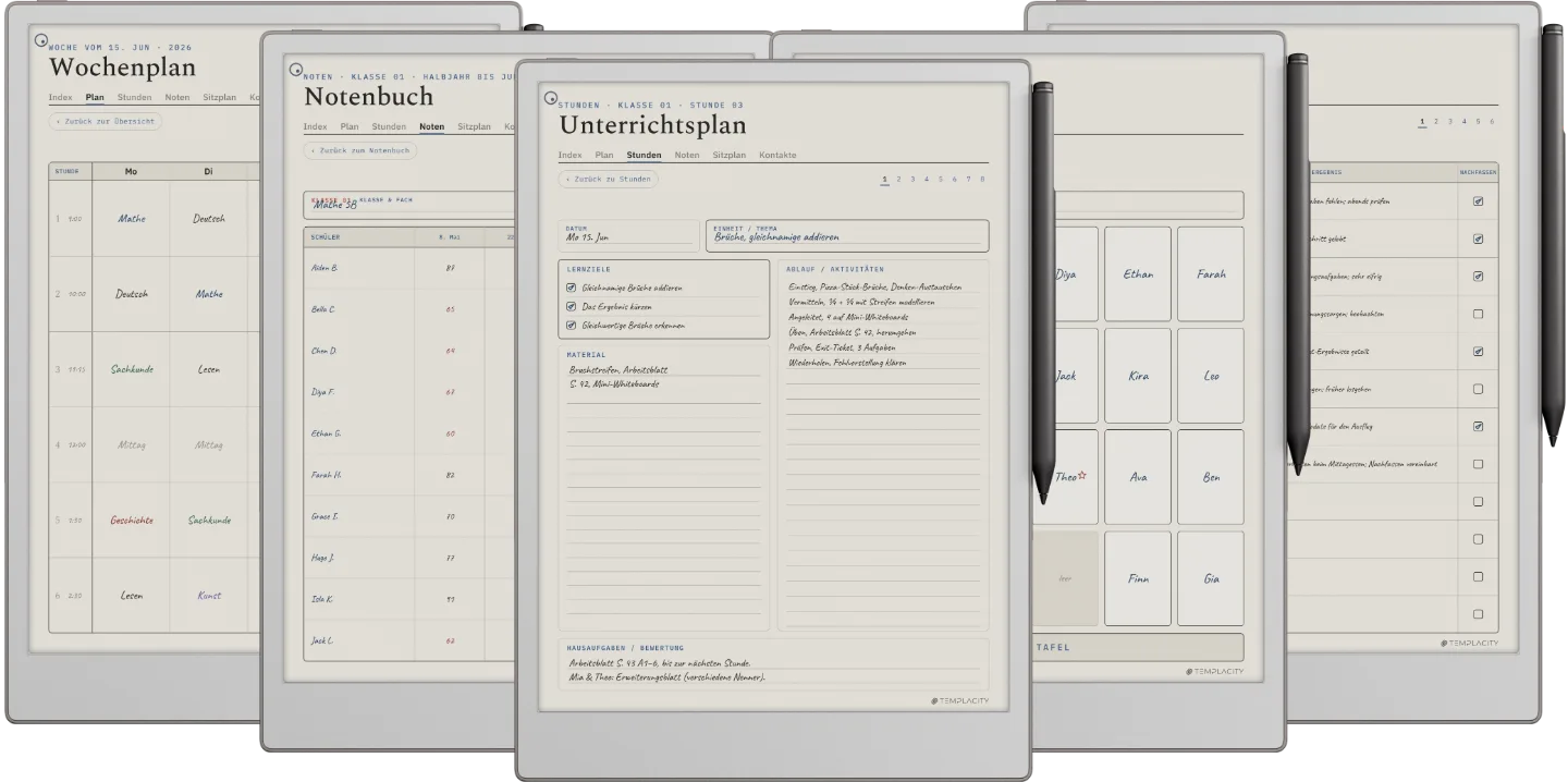 Digitaler Lehrerplaner