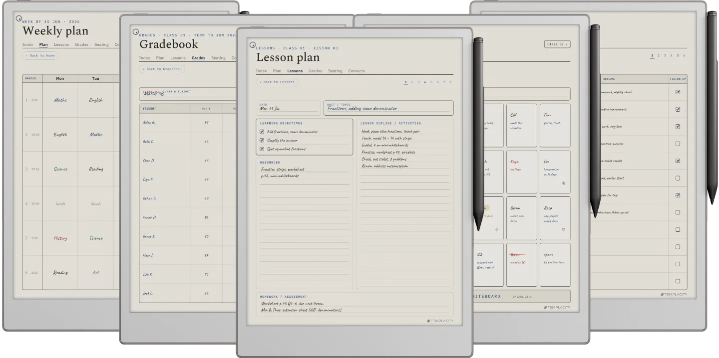 Digital Teacher Planner