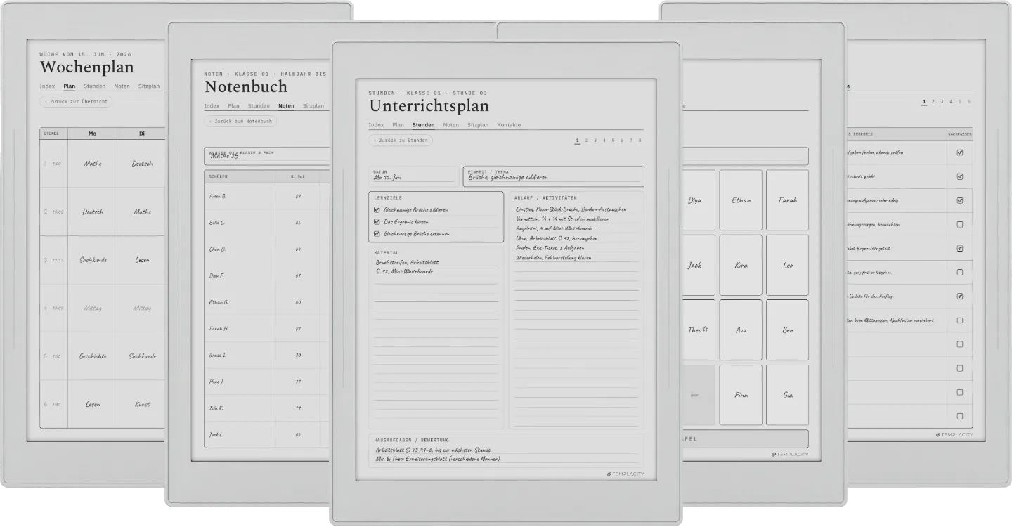 The Planner · Lehrer