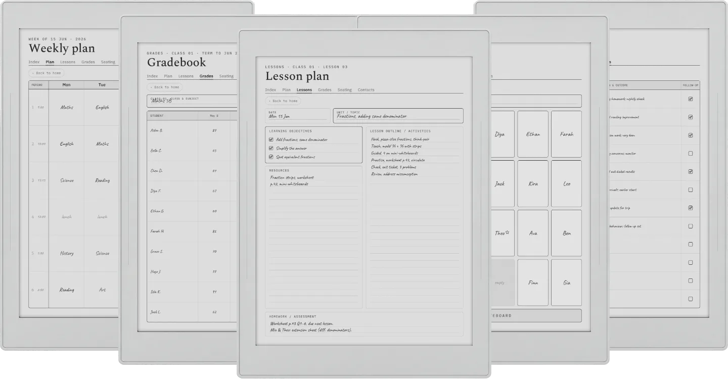 Digital Teacher Planner