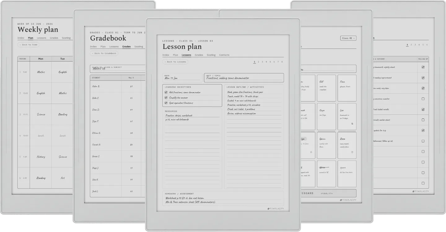 Digital Teacher Planner