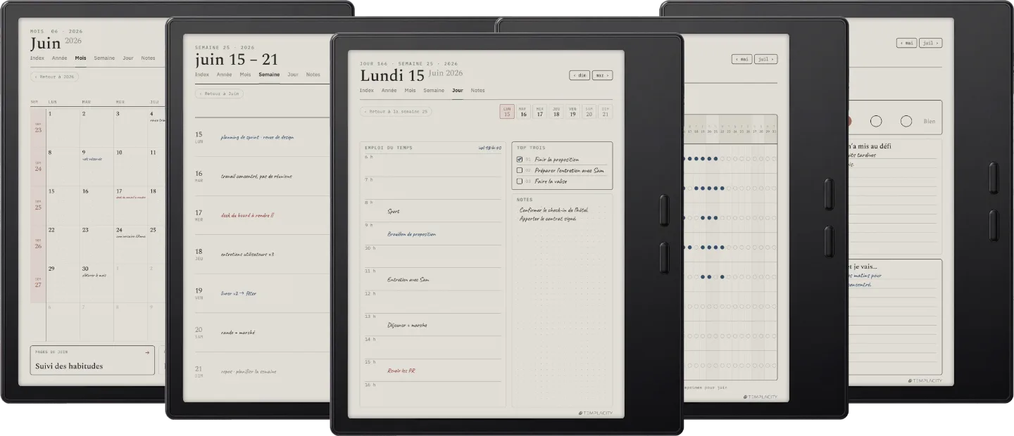 Le Planner pour Boox