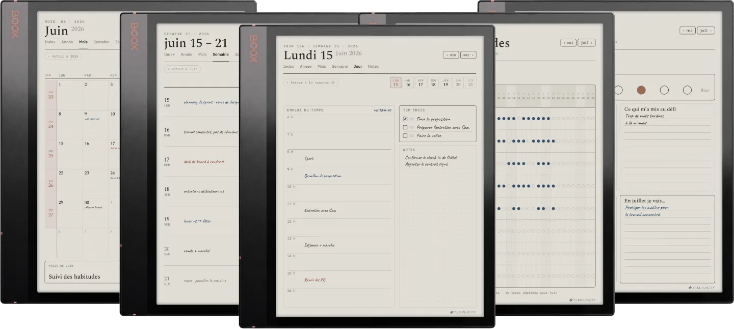 Le Planner pour Boox