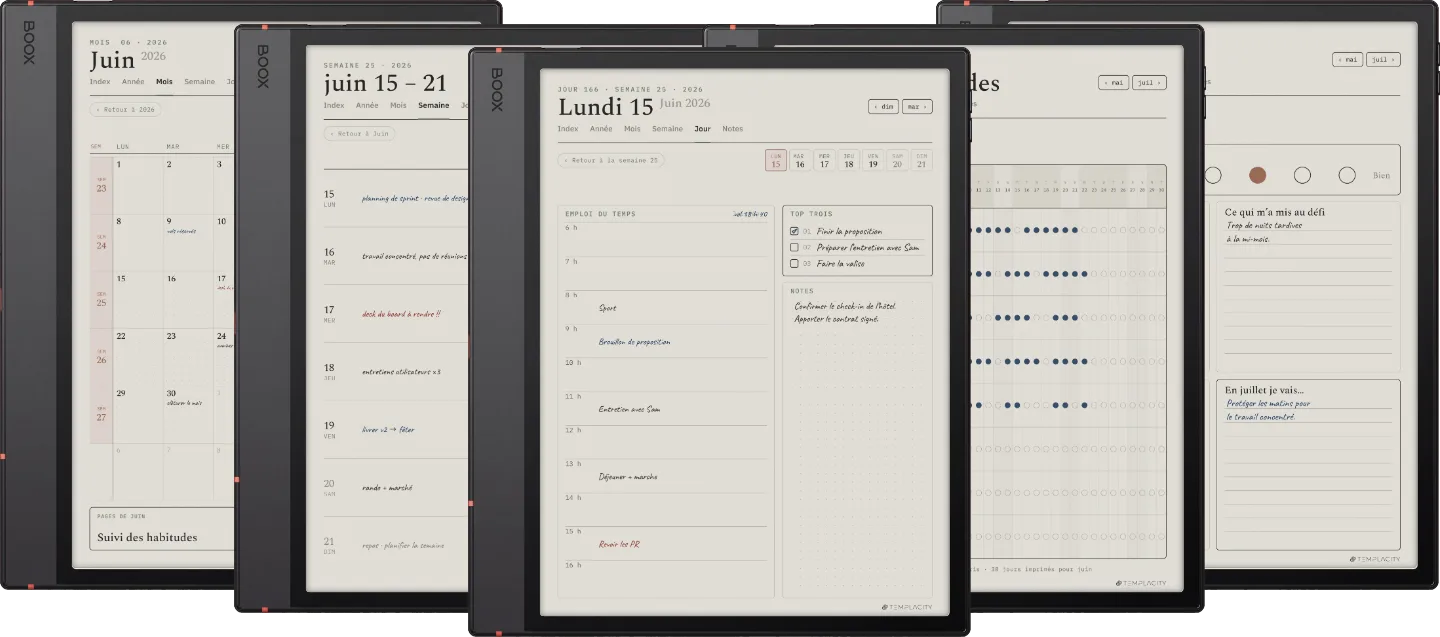 Le Planner pour Boox