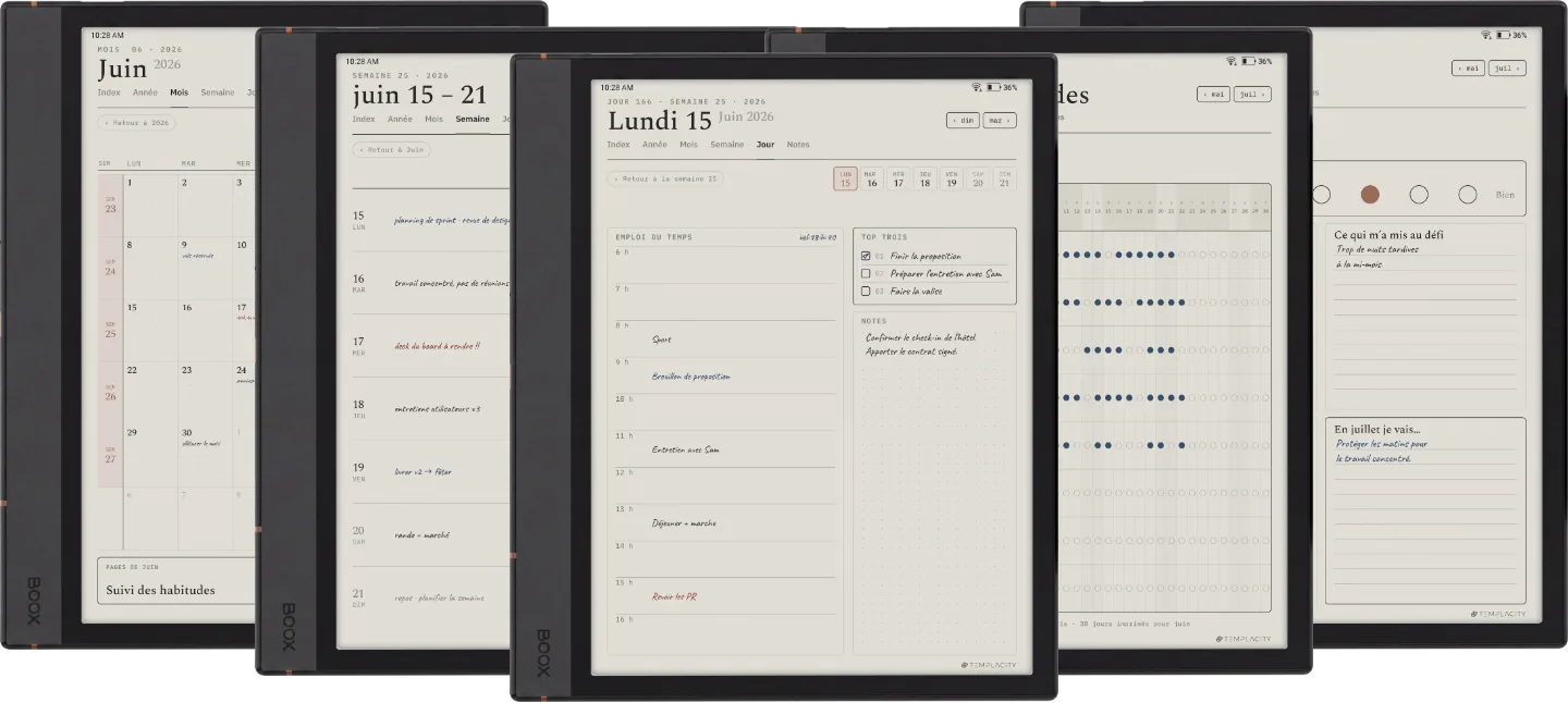 Le Planner pour Boox