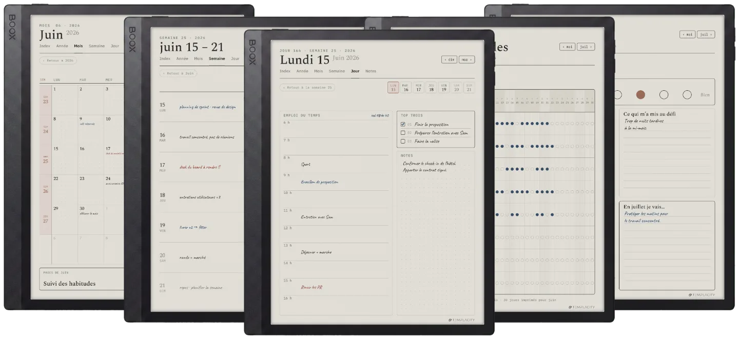 Le Planner pour Boox