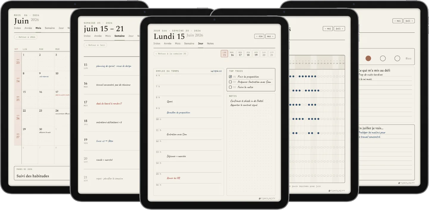 Le Planner pour Goodnotes