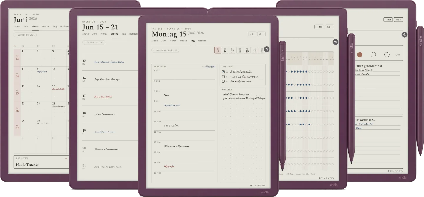 The Planner für Kindle Scribe
