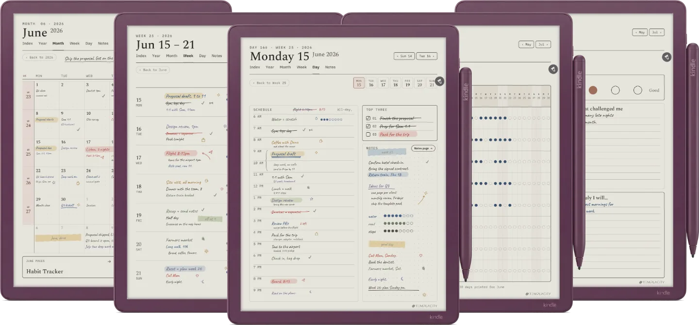 The Planner for Kindle Scribe