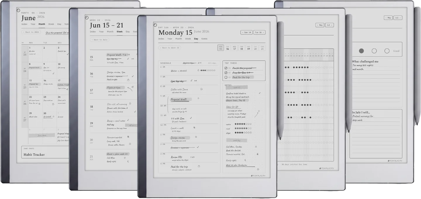 The Planner for reMarkable