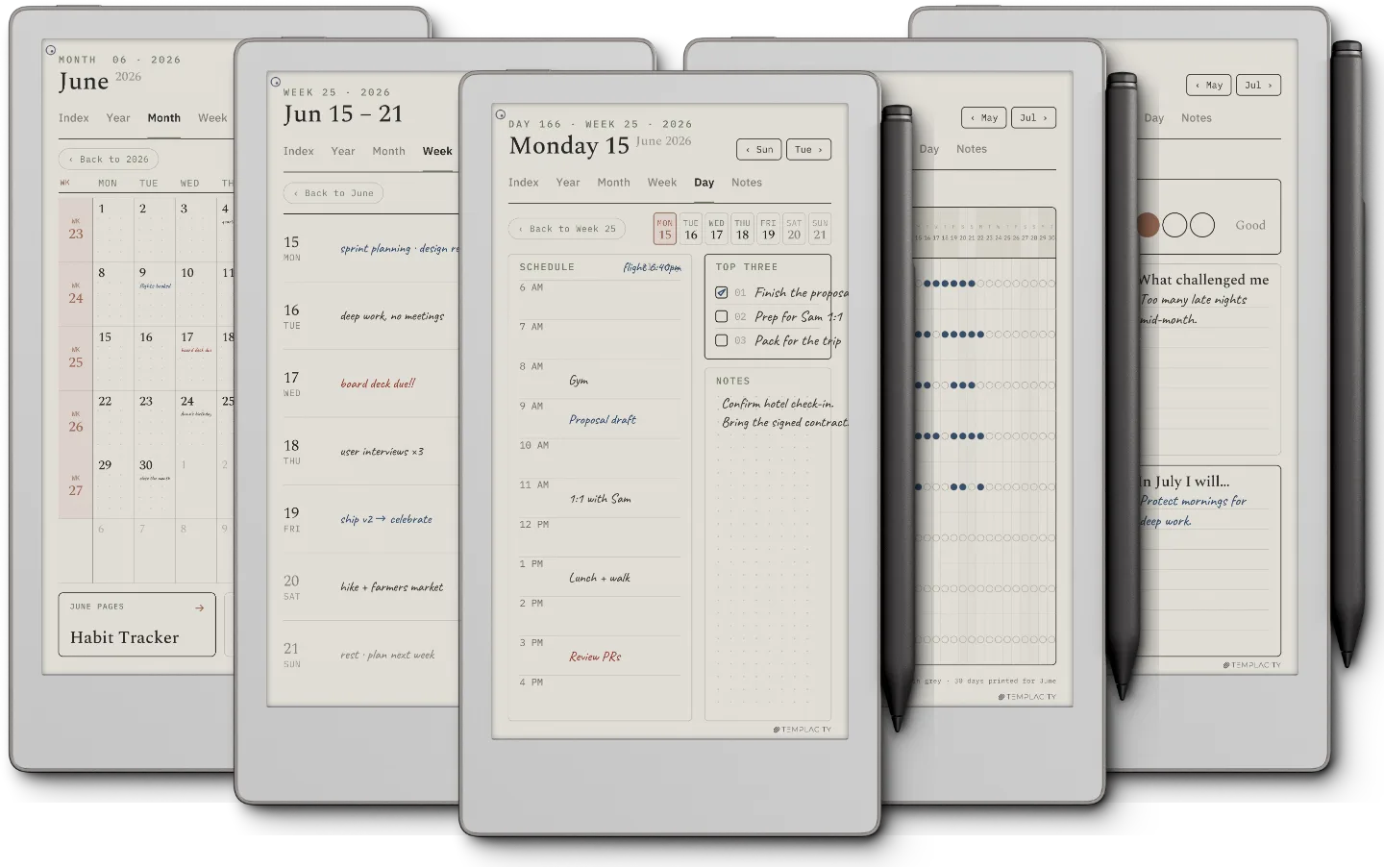 The Planner for reMarkable