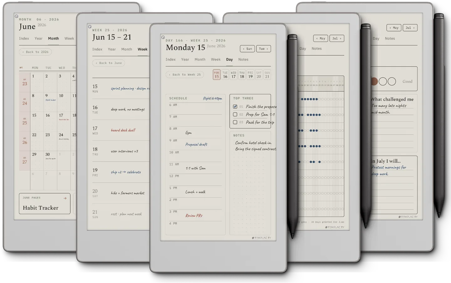 The Planner for reMarkable
