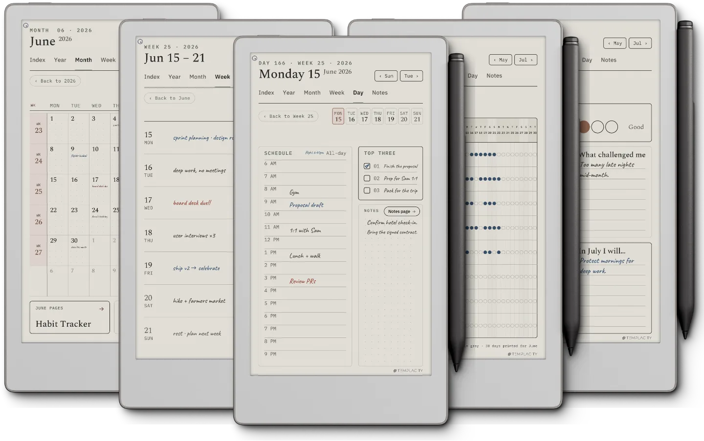 The Planner for reMarkable