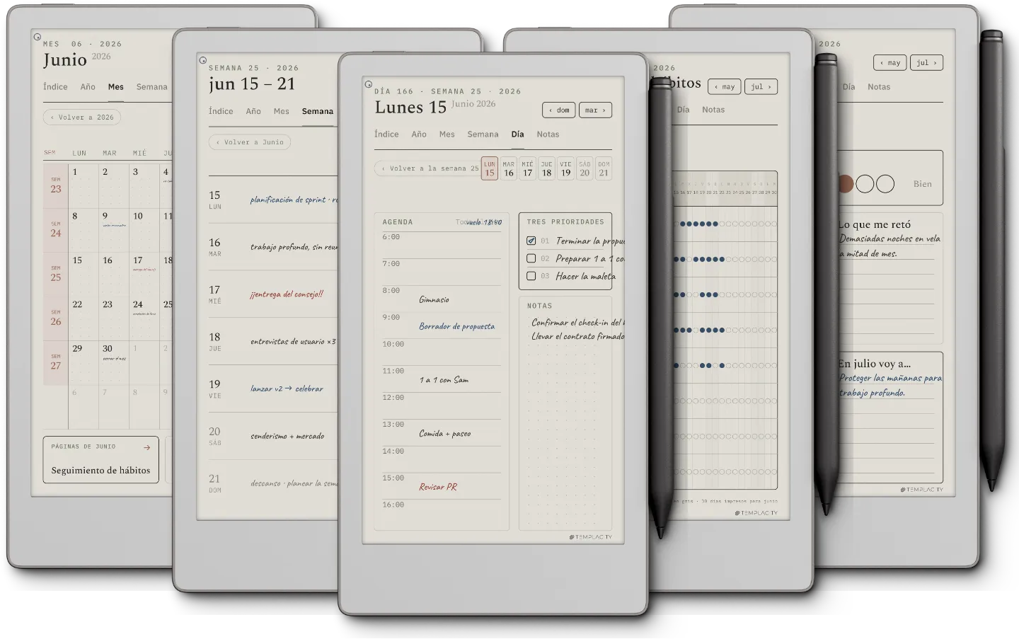 The Planner para reMarkable
