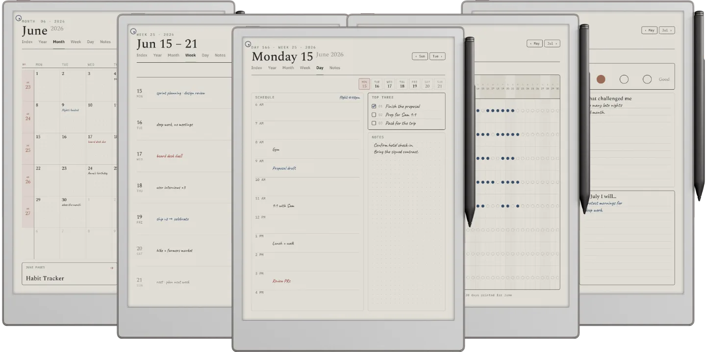 The Planner for reMarkable
