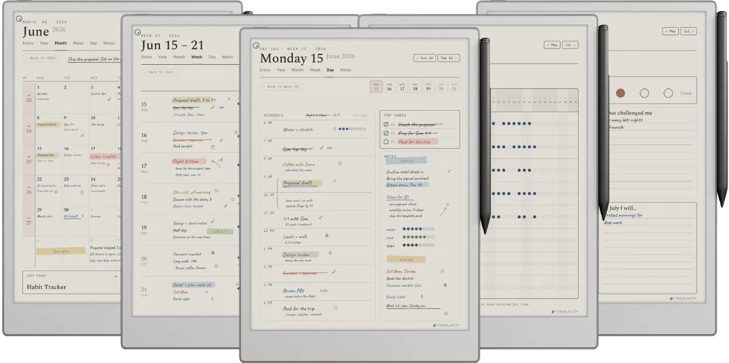 The Planner for reMarkable
