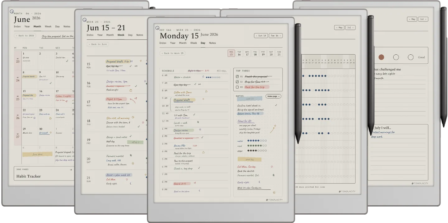 The Planner for reMarkable
