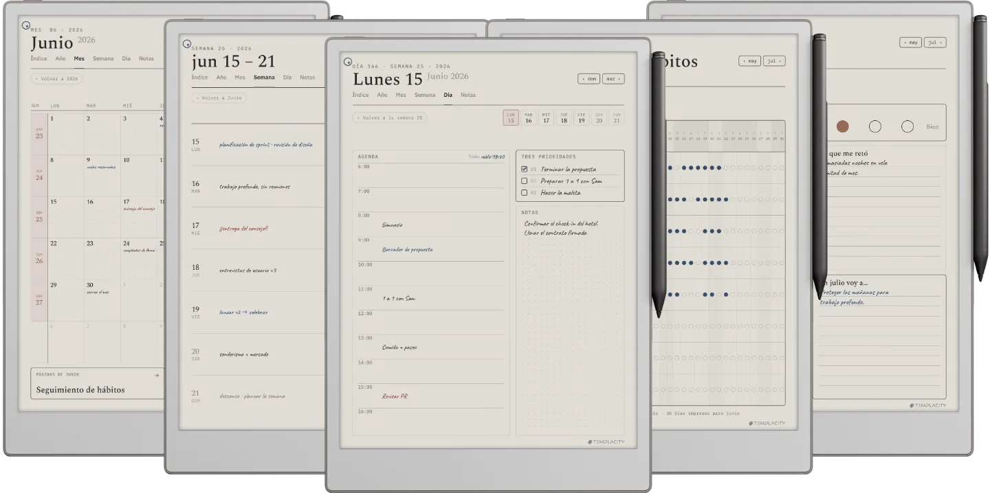 The Planner para reMarkable