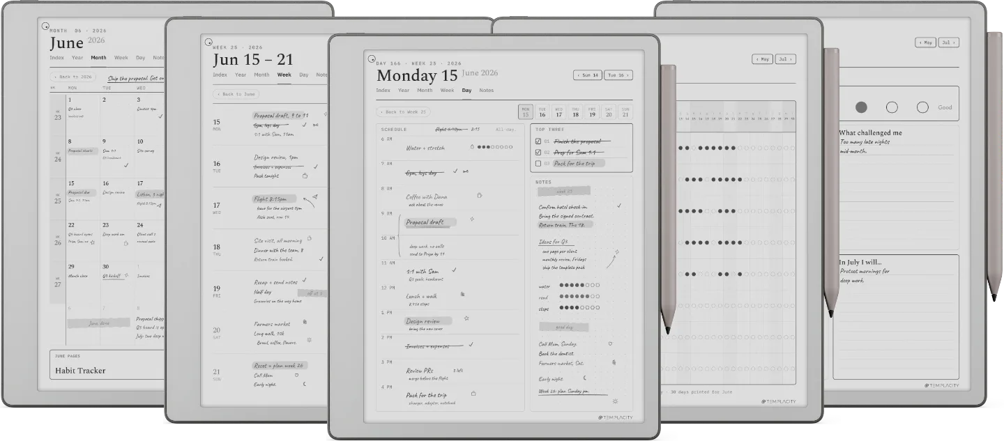 The Planner for reMarkable