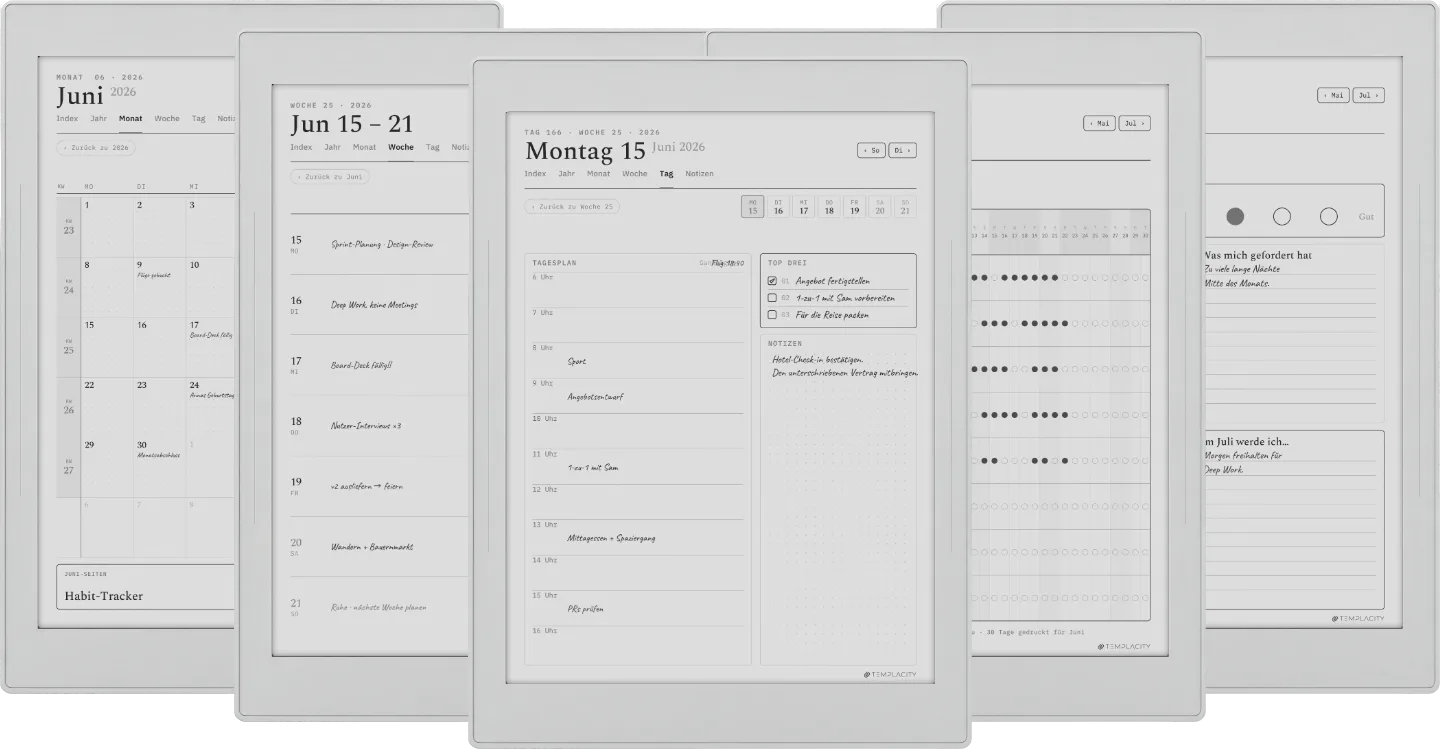 Digitaler Supernote-Planer