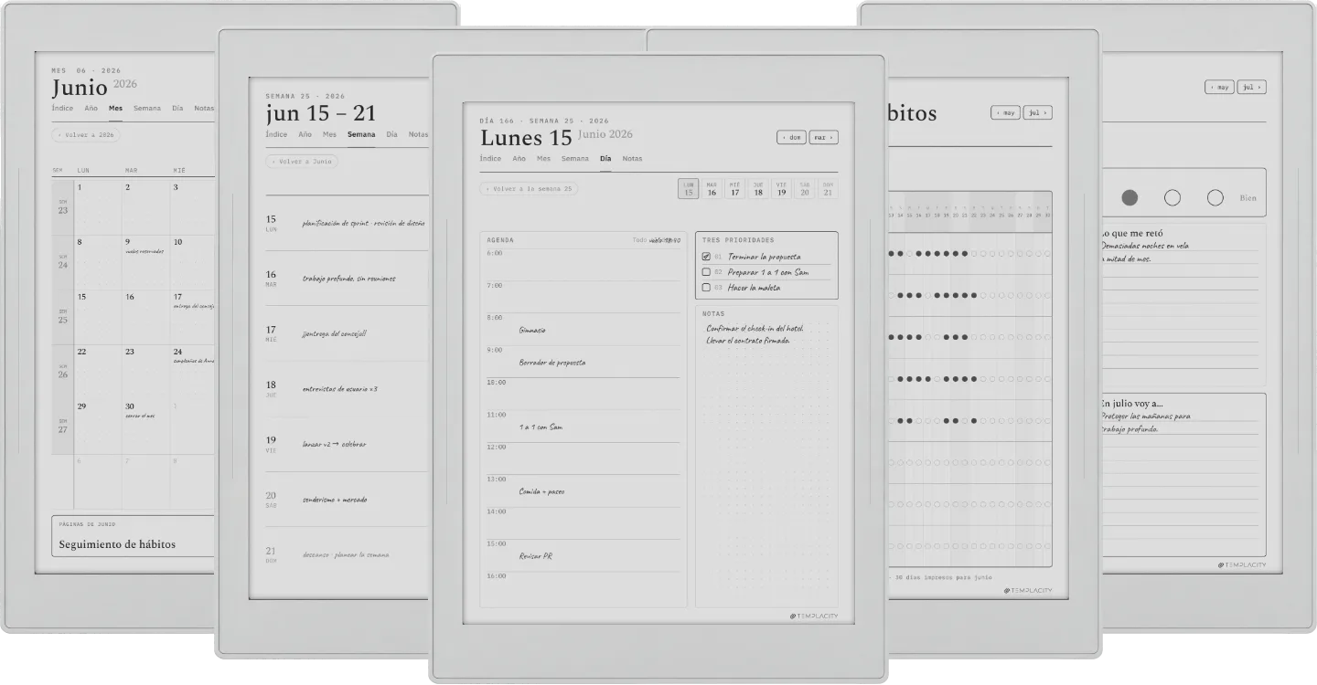 Agenda digital para Supernote