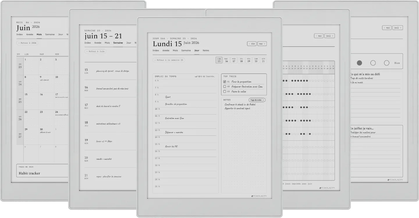 Le Planner pour Supernote