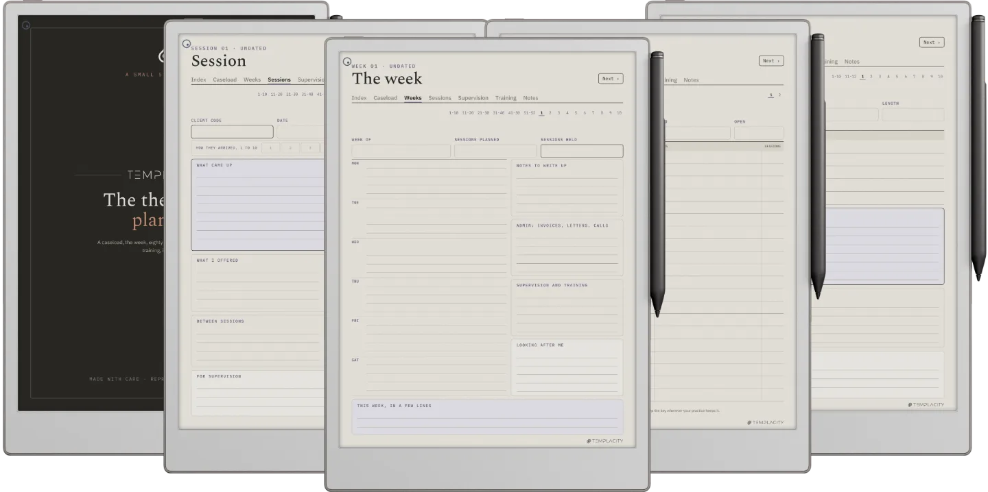 Therapist Session Planner
