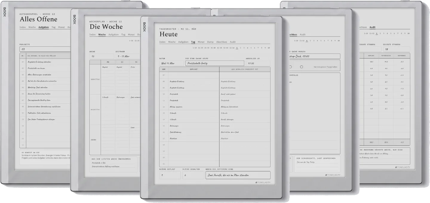 The Planner · Time Block System