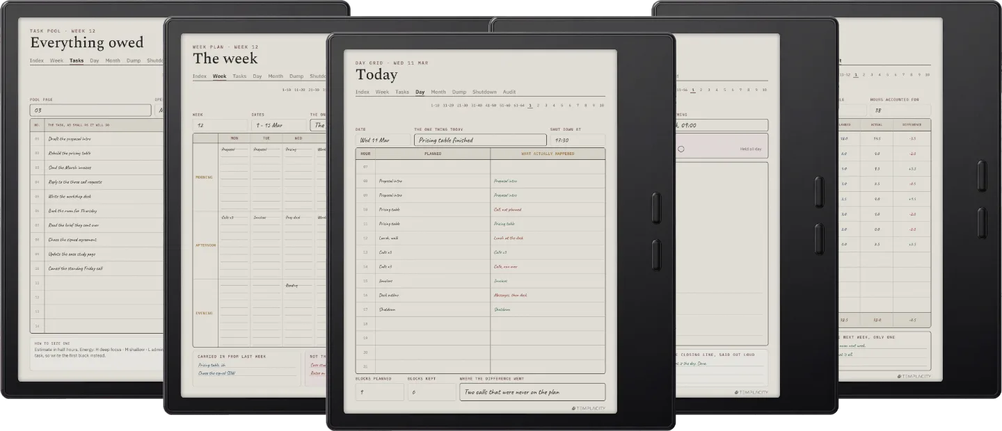 The Planner · Time Block System