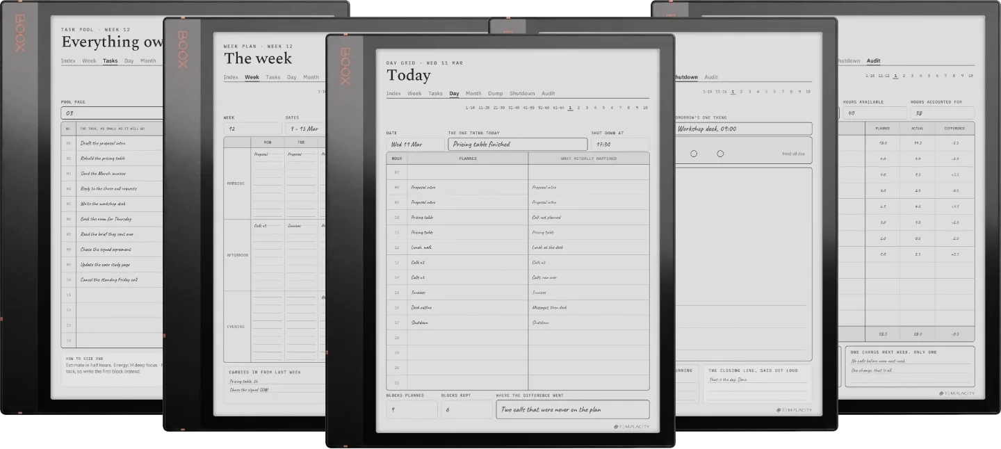 The Planner · Time Block System