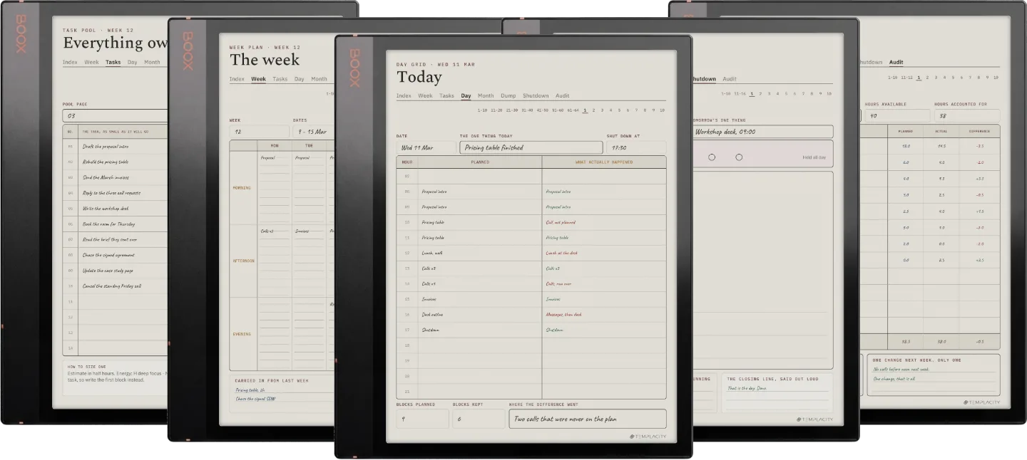 The Planner · Time Block System