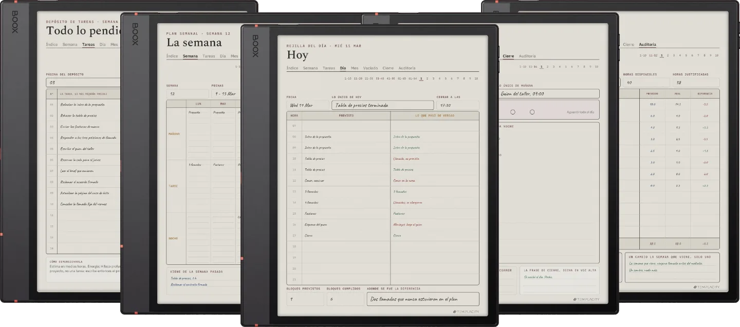 The Planner · Sistema de bloques de tiempo