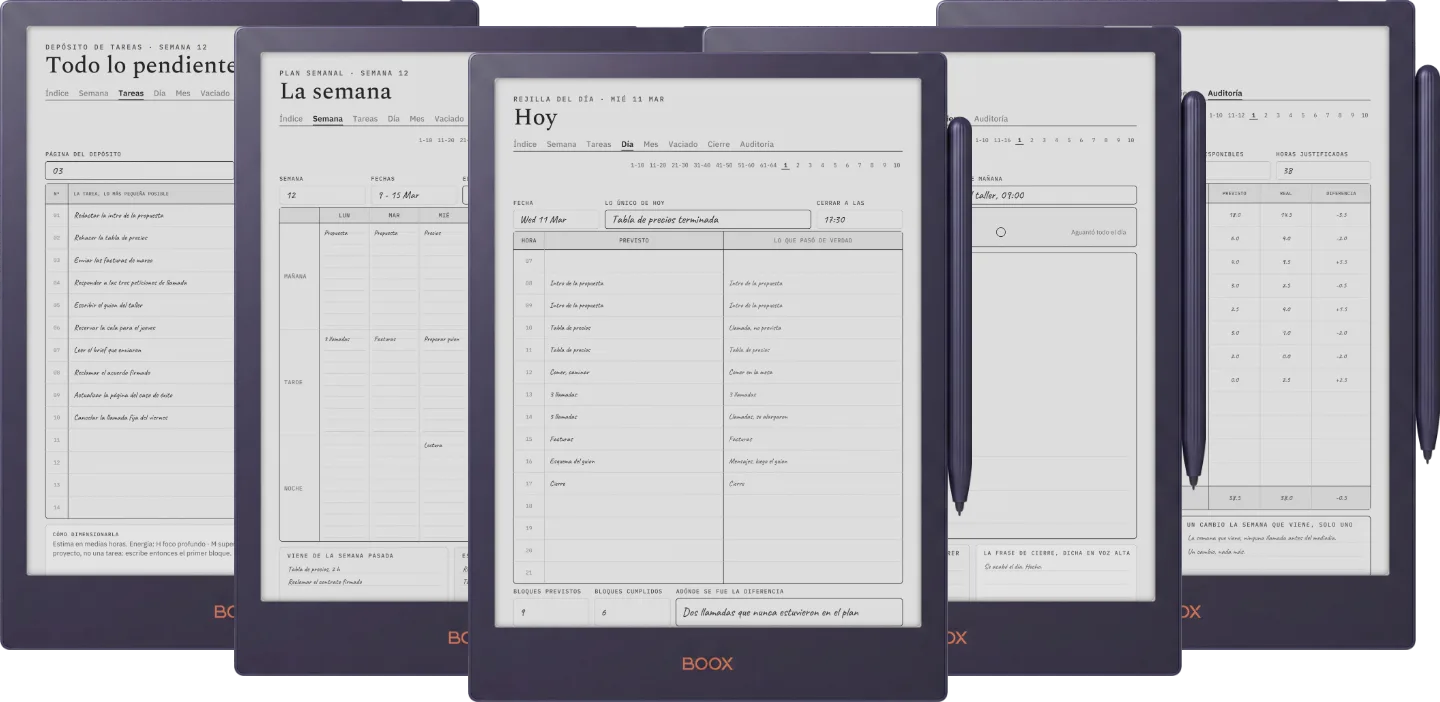 The Planner · Sistema de bloques de tiempo