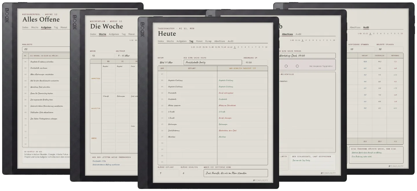 The Planner · Time Block System