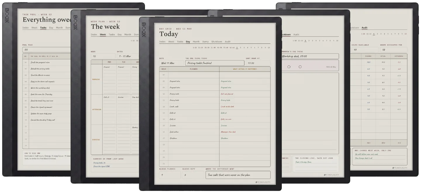 The Planner · Time Block System
