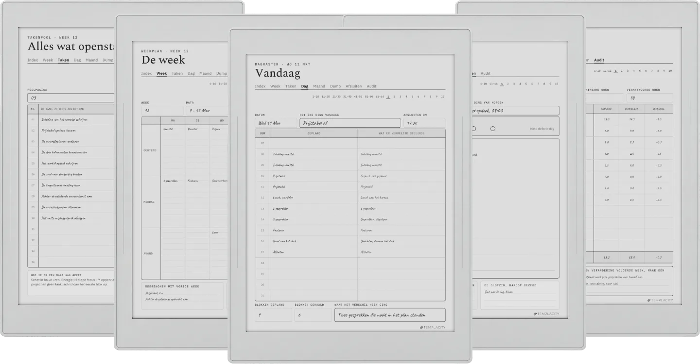 The Planner · Time Block System