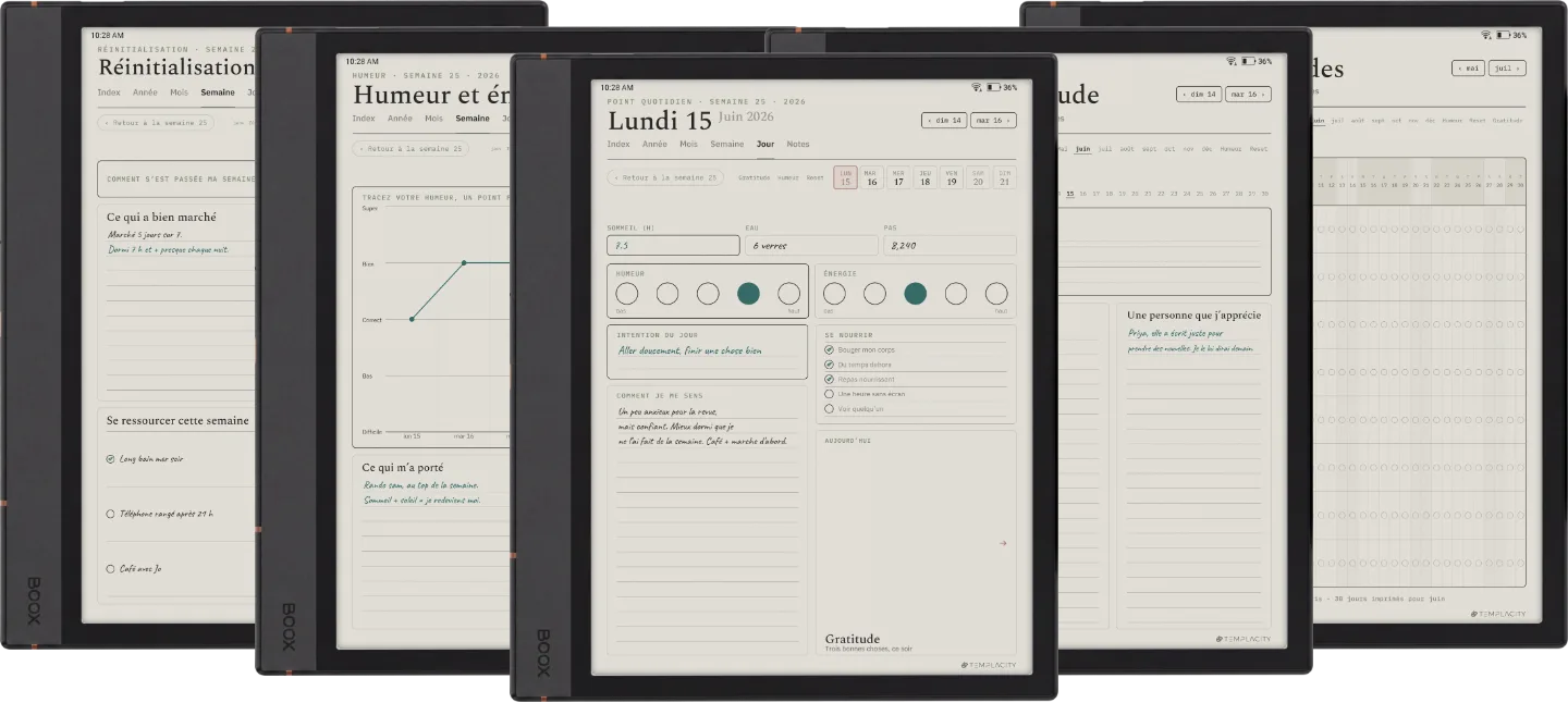 Planner bien-être numérique