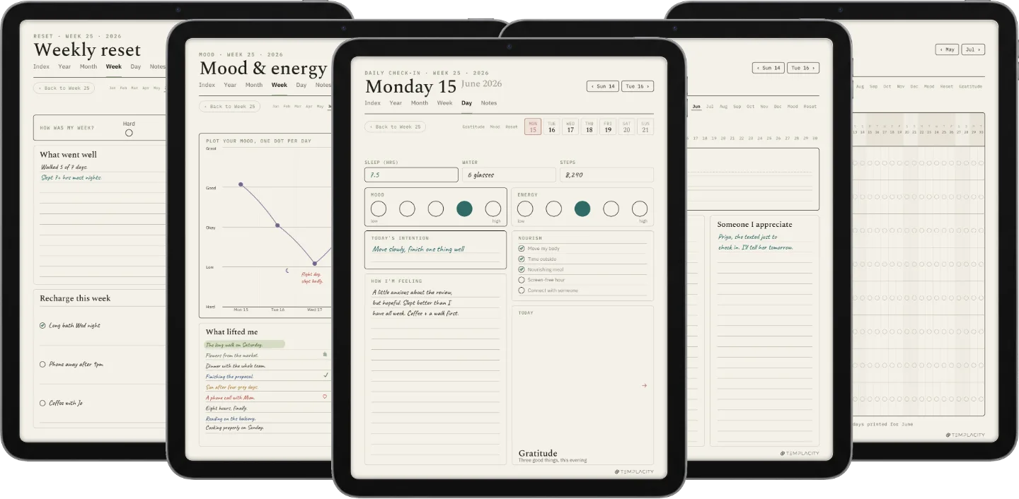 Digital Wellness Planner