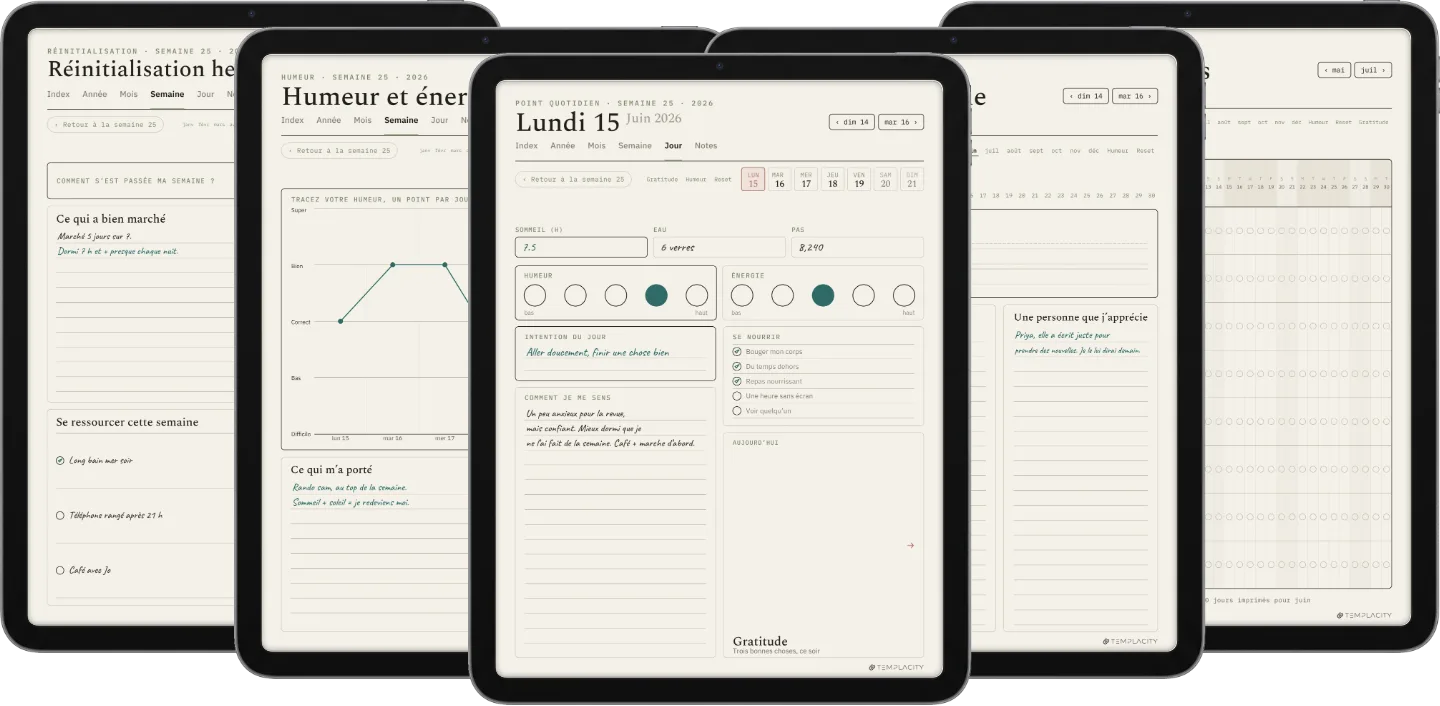 Planner bien-être numérique