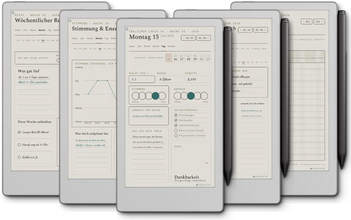 Digitaler Wellness-Planer