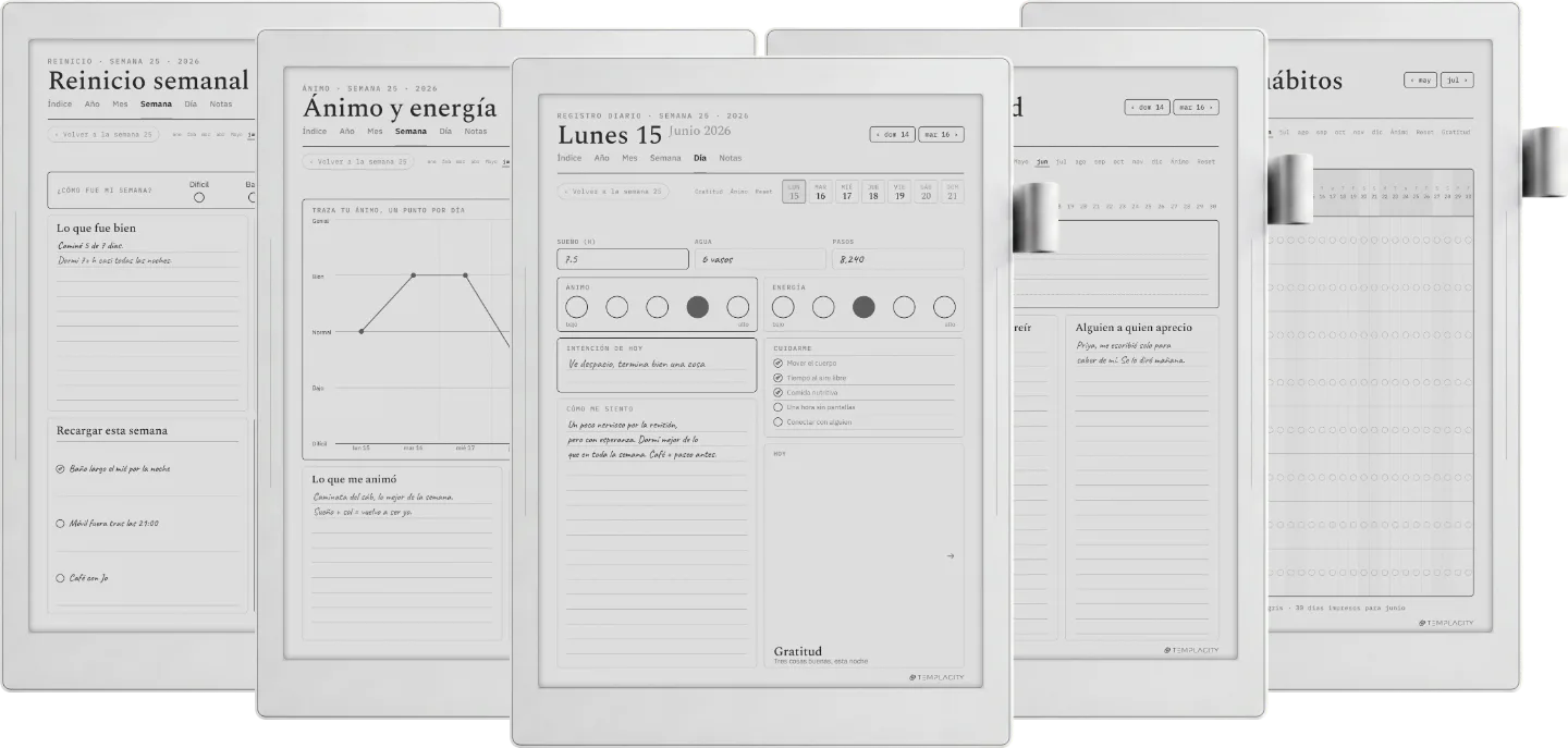 Planner digital de bienestar