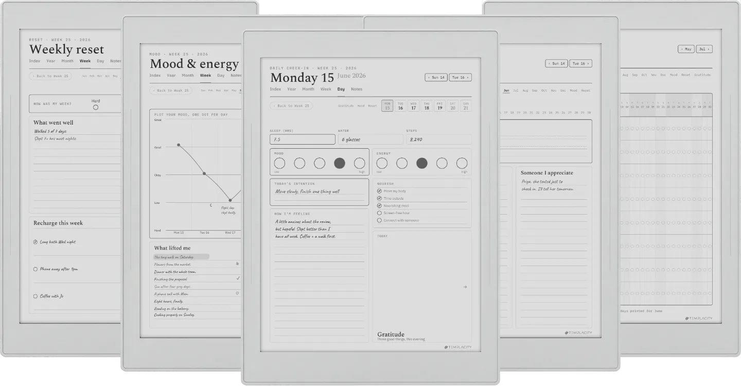 Digital Wellness Planner