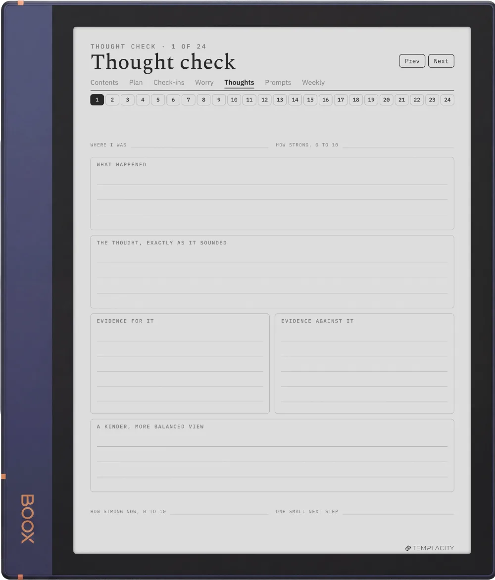 The Anxiety Journal Boox Note Air2, página 8