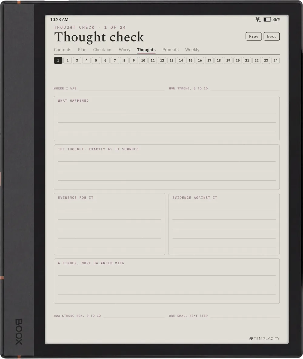 The Anxiety Journal Boox Note Air4 C, página 8
