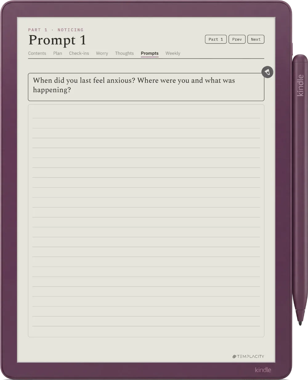 The Anxiety Journal Kindle Scribe Colorsoft page 9