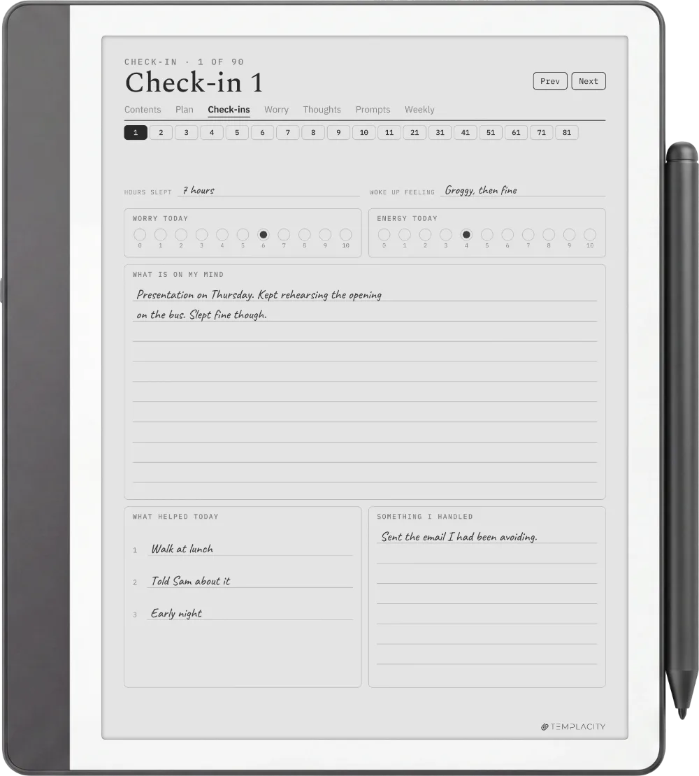 The Planner The Check-in