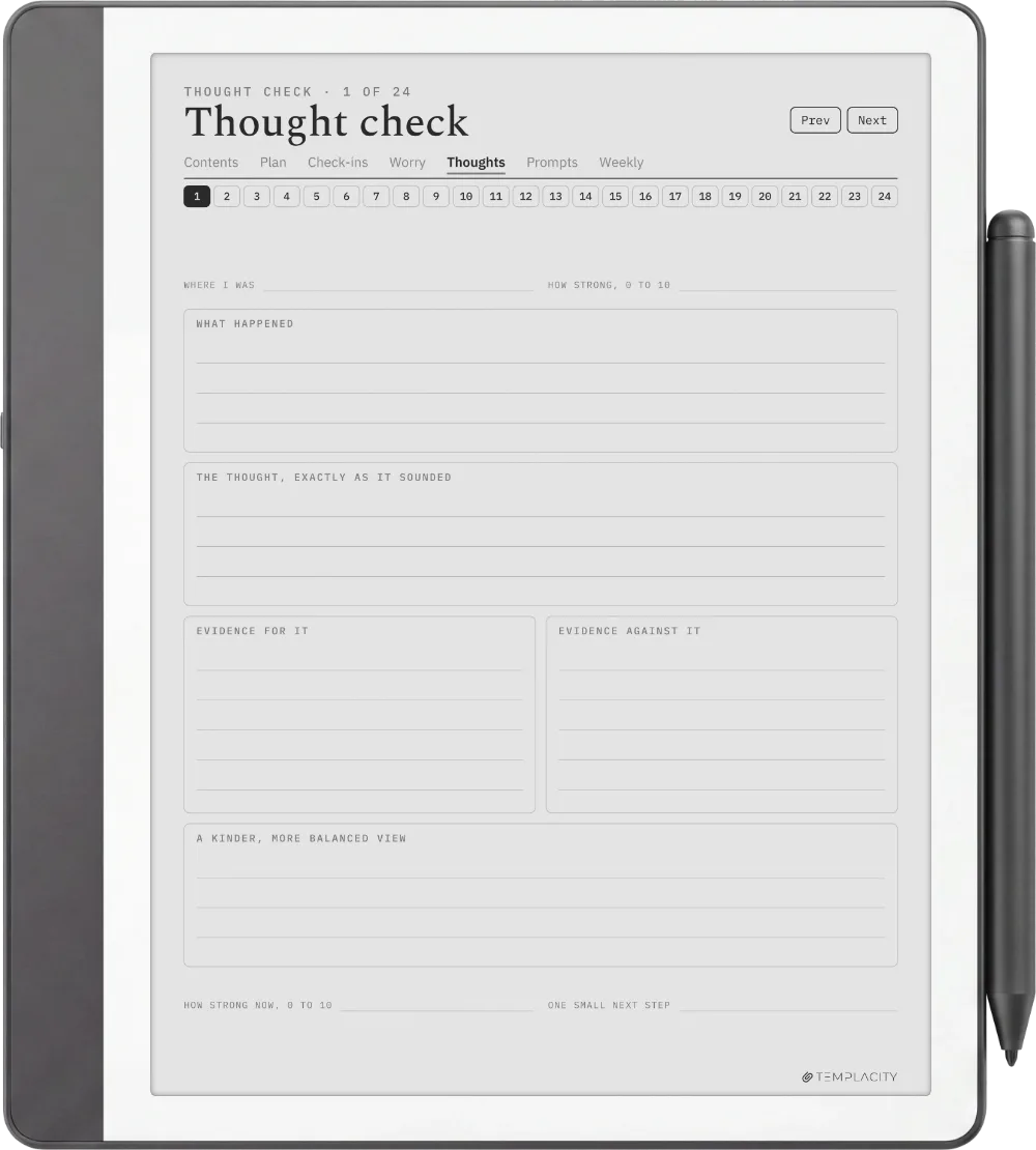 Le journal de l'anxiété Kindle Scribe page 8